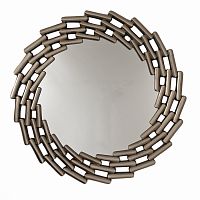зеркало большое круглое в витой раме silver leaf во Владикавказе