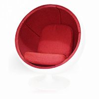 кресло ball chair бело-красное во Владикавказе