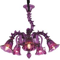 подвесная люстра arte lamp corno a8023lm-5cc фиолетовая во Владикавказе