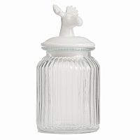 декоративная банка с крышкой deer средняя во Владикавказе