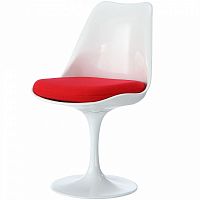 стул eero saarinen style tulip chair красная подушка во Владикавказе