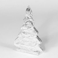 украшение новогоднее на подставке ель серебряная snow tree, 22х11х5 см во Владикавказе