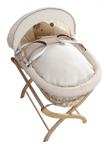 колыбель-переноска premium moses basket натуральная, кремовое белье во Владикавказе
