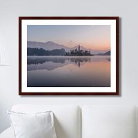 картина: castle reflected in blejsko jezero, slovenia во Владикавказе