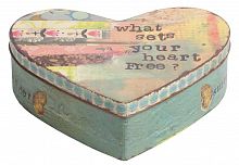 металлическая декоративная коробка (шкатулка) в виде сердца heart во Владикавказе