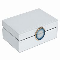 шкатулка для украшений белая 20x7,5x14 см во Владикавказе