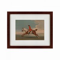 картина: chestnut racehorse exercised by a trainer, 1730 во Владикавказе