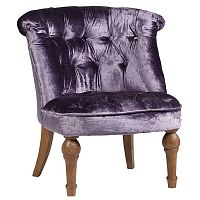 кресло sophie tufted slipper chair вельвет фиолетовое во Владикавказе