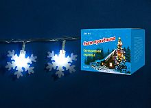 светодиодная гирлянда «снежинки-2» 700см (07935) uniel uld-s0700-050/dta white ip20 snowflakes-2 во Владикавказе