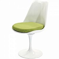 стул eero saarinen style tulip chair зеленая подушка во Владикавказе