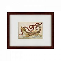 картина: surinam caiman biting south american false coral snake, 1701 во Владикавказе
