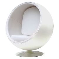 кресло eero ball chair белое во Владикавказе