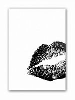 постер kiss а4 (черный) во Владикавказе