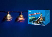 светодиодная гирлянда «колокольчики» 280см rgb (07919) uniel uld-s0280-020/dta rgb ip20 bells во Владикавказе