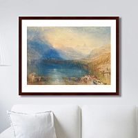 картина: the lake of zug, 1842г. во Владикавказе