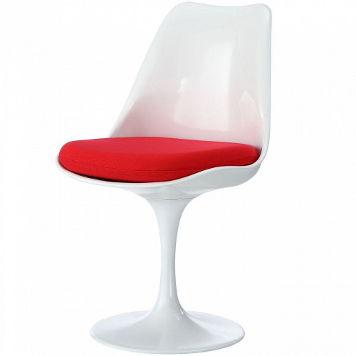 стул eero saarinen style tulip chair красная подушка во Владикавказе