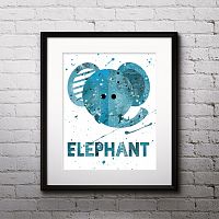 Постер Elephant А4