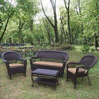 плетеный диван с креслами и столиком для отдыха на 4 персоны jilos во Владикавказе
