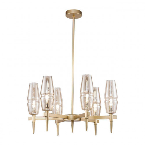 подвесная люстра maytoni lita h002pl-06g янтарная во Владикавказе