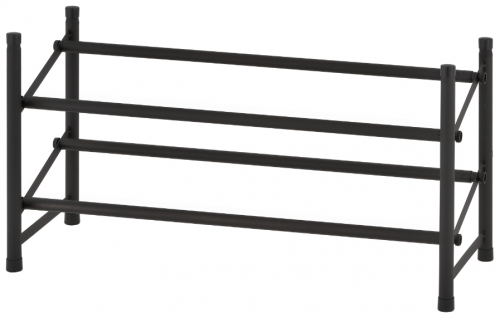 unistor bigway двухярусная этажерка для обуви раздвижная, 2-х ярусная полка подставка для обуви напольная во Владикавказе