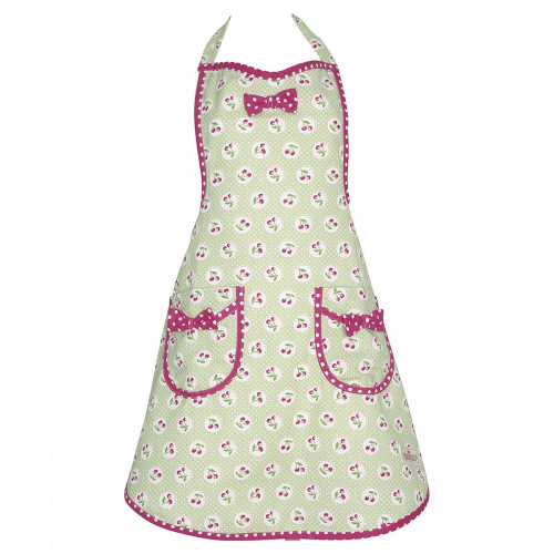 фартук cherry berry p.green w/bow во Владикавказе