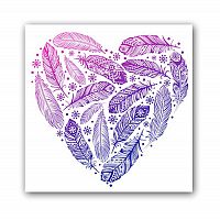 постер heart а4 (фиолетовый) во Владикавказе