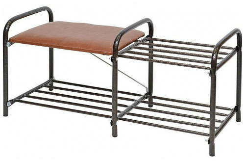 этажерка для обуви nika люкс 1 с сиденьем, 790х330х360 мм, нагрузка до 100 кг, медный антик во Владикавказе