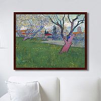 картина: view of arles with trees in blossom, 1889г. во Владикавказе