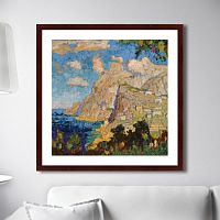 картина: view of monte solaro, capri, 1940г. во Владикавказе